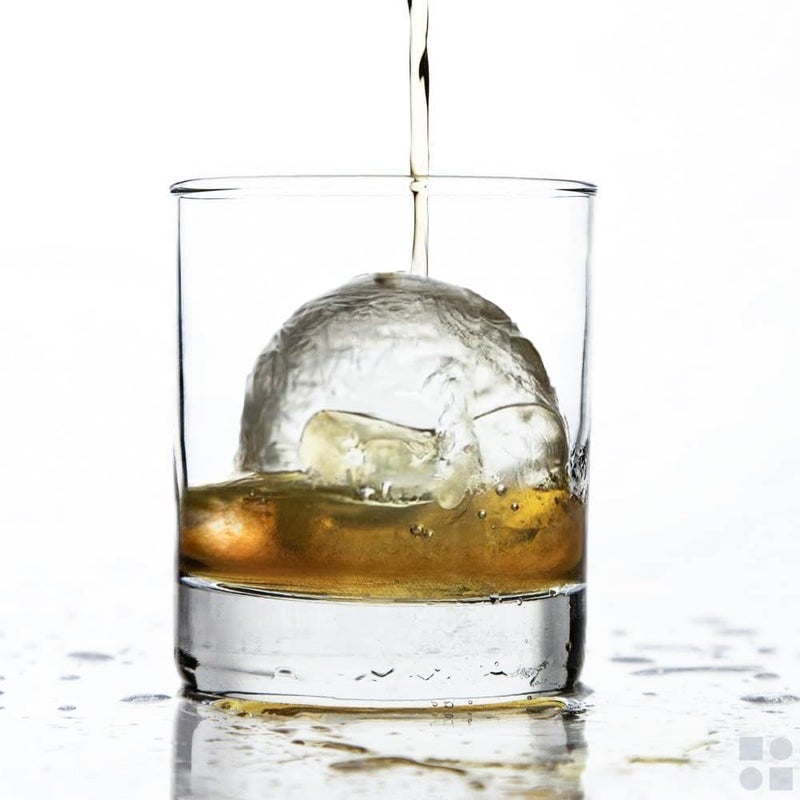 glacio Round Ice Cube Molds â€“ Large Whiskey Ice Ball Maker | BPA-Free Silicone Sphere Mold for Bourbon Cocktails Scotch & Home Bar | Slow-Melting Ice Balls - Image 2